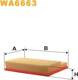 WIX Filters WA6663 - Въздушен филтър vvparts.bg