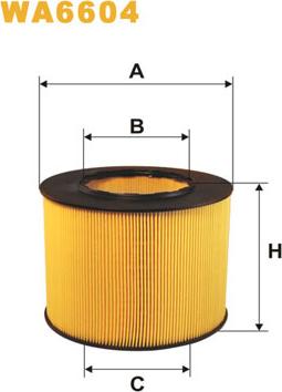 WIX Filters WA6604 - Въздушен филтър vvparts.bg