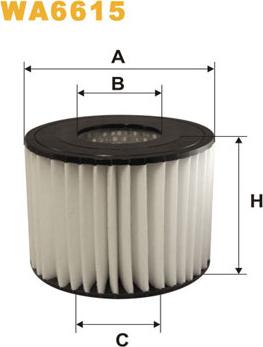 WIX Filters WA6615 - Въздушен филтър vvparts.bg