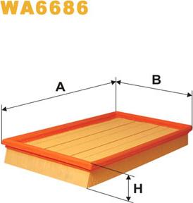 WIX Filters WA6686 - Въздушен филтър vvparts.bg