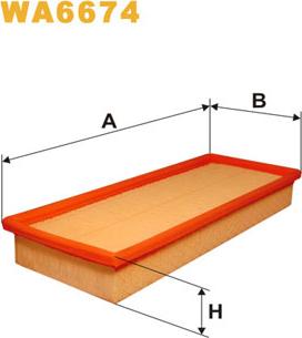 WIX Filters WA6674 - Въздушен филтър vvparts.bg