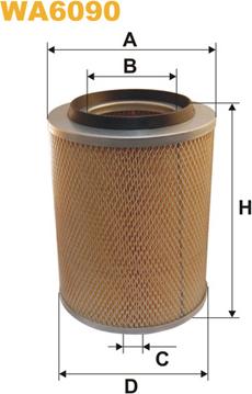 WIX Filters WA6090 - Въздушен филтър vvparts.bg