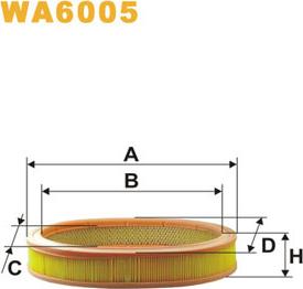 WIX Filters WA6005 - Въздушен филтър vvparts.bg