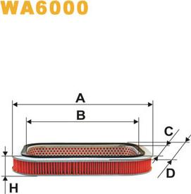 WIX Filters WA6000 - Въздушен филтър vvparts.bg