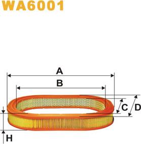 WIX Filters WA6001 - Въздушен филтър vvparts.bg