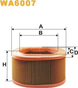 WIX Filters WA6007 - Въздушен филтър vvparts.bg