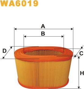 WIX Filters WA6019 - Въздушен филтър vvparts.bg