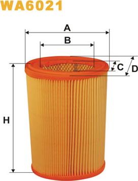 WIX Filters WA6021 - Въздушен филтър vvparts.bg