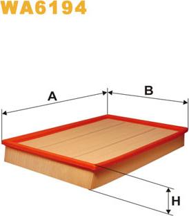 WIX Filters WA6194 - Въздушен филтър vvparts.bg