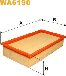 WIX Filters WA6190 - Въздушен филтър vvparts.bg