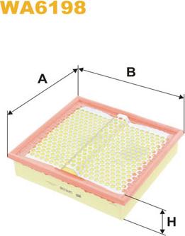 WIX Filters WA6198 - Въздушен филтър vvparts.bg