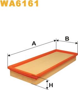 WIX Filters WA6161 - Въздушен филтър vvparts.bg