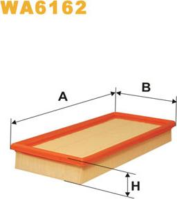 WIX Filters WA6162 - Въздушен филтър vvparts.bg