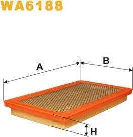 WIX Filters WA6188 - Въздушен филтър vvparts.bg