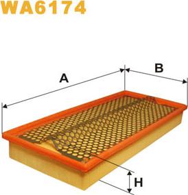 WIX Filters WA6174 - Въздушен филтър vvparts.bg