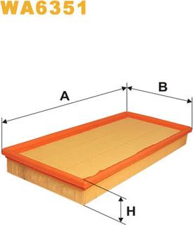 WIX Filters WA6351 - Въздушен филтър vvparts.bg