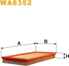 WIX Filters WA6352 - Въздушен филтър vvparts.bg