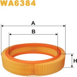 WIX Filters WA6384 - Въздушен филтър vvparts.bg