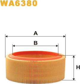 WIX Filters WA6380 - Въздушен филтър vvparts.bg