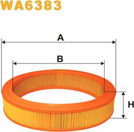 WIX Filters WA6383 - Въздушен филтър vvparts.bg