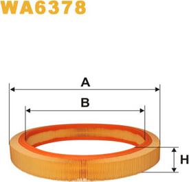 WIX Filters WA6378 - Въздушен филтър vvparts.bg