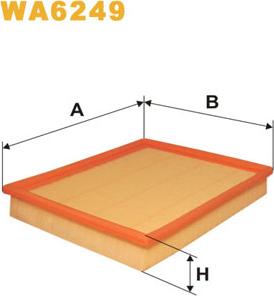 WIX Filters WA6249 - Въздушен филтър vvparts.bg