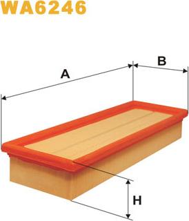 WIX Filters WA6246 - Въздушен филтър vvparts.bg