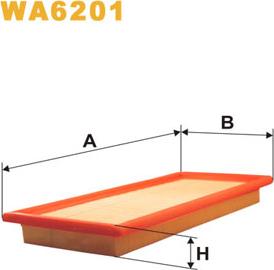 WIX Filters WA6201 - Въздушен филтър vvparts.bg