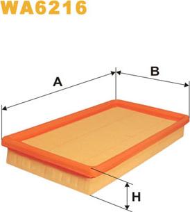 WIX Filters WA6216 - Въздушен филтър vvparts.bg