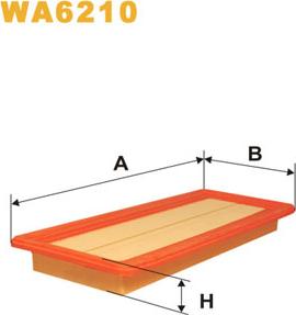 WIX Filters WA6210 - Въздушен филтър vvparts.bg