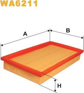 WIX Filters WA6211 - Въздушен филтър vvparts.bg