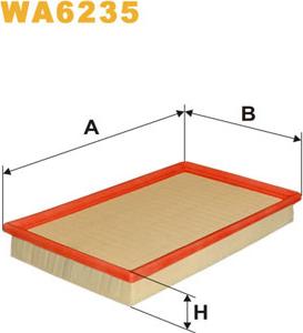 WIX Filters WA6235 - Въздушен филтър vvparts.bg