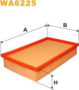 WIX Filters WA6225 - Въздушен филтър vvparts.bg