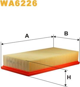 WIX Filters WA6226 - Въздушен филтър vvparts.bg