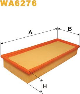 WIX Filters WA6276 - Въздушен филтър vvparts.bg