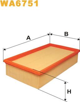 WIX Filters WA6751 - Въздушен филтър vvparts.bg