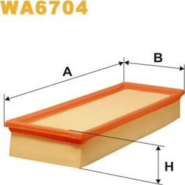 WIX Filters WA6704 - Въздушен филтър vvparts.bg