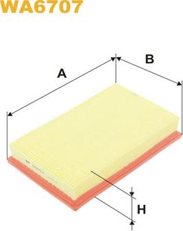 WIX Filters WA6707 - Въздушен филтър vvparts.bg