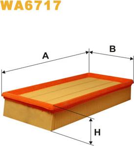 WIX Filters WA6717 - Въздушен филтър vvparts.bg