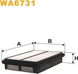 WIX Filters WA6731 - Въздушен филтър vvparts.bg