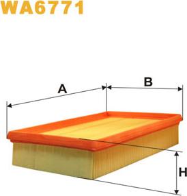 WIX Filters WA6771 - Въздушен филтър vvparts.bg