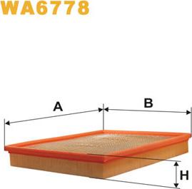 WIX Filters WA6778 - Въздушен филтър vvparts.bg