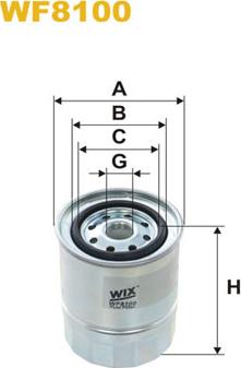 WIX Filters WF8100 - Горивен филтър vvparts.bg