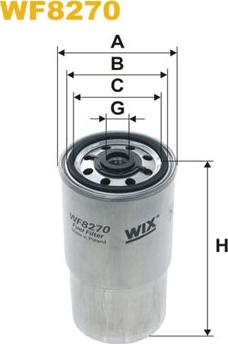 WIX Filters WF8270 - Горивен филтър vvparts.bg