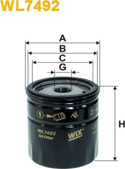 WIX Filters WL7492 - Маслен филтър vvparts.bg