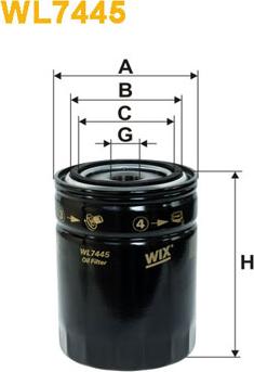 WIX Filters WL7445 - Маслен филтър vvparts.bg