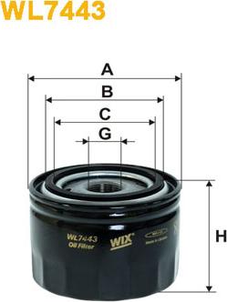 WIX Filters WL7443 - Маслен филтър vvparts.bg