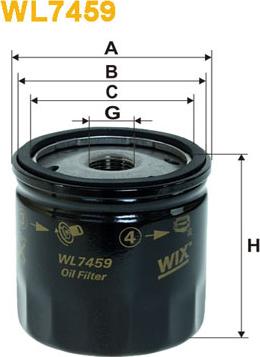 WIX Filters WL7459 - Маслен филтър vvparts.bg