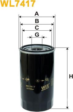 WIX Filters WL7417 - Маслен филтър vvparts.bg