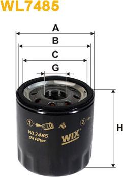 WIX Filters WL7485 - Маслен филтър vvparts.bg